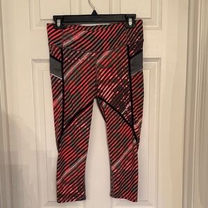 Athena Red and Black Patterned Leggings small